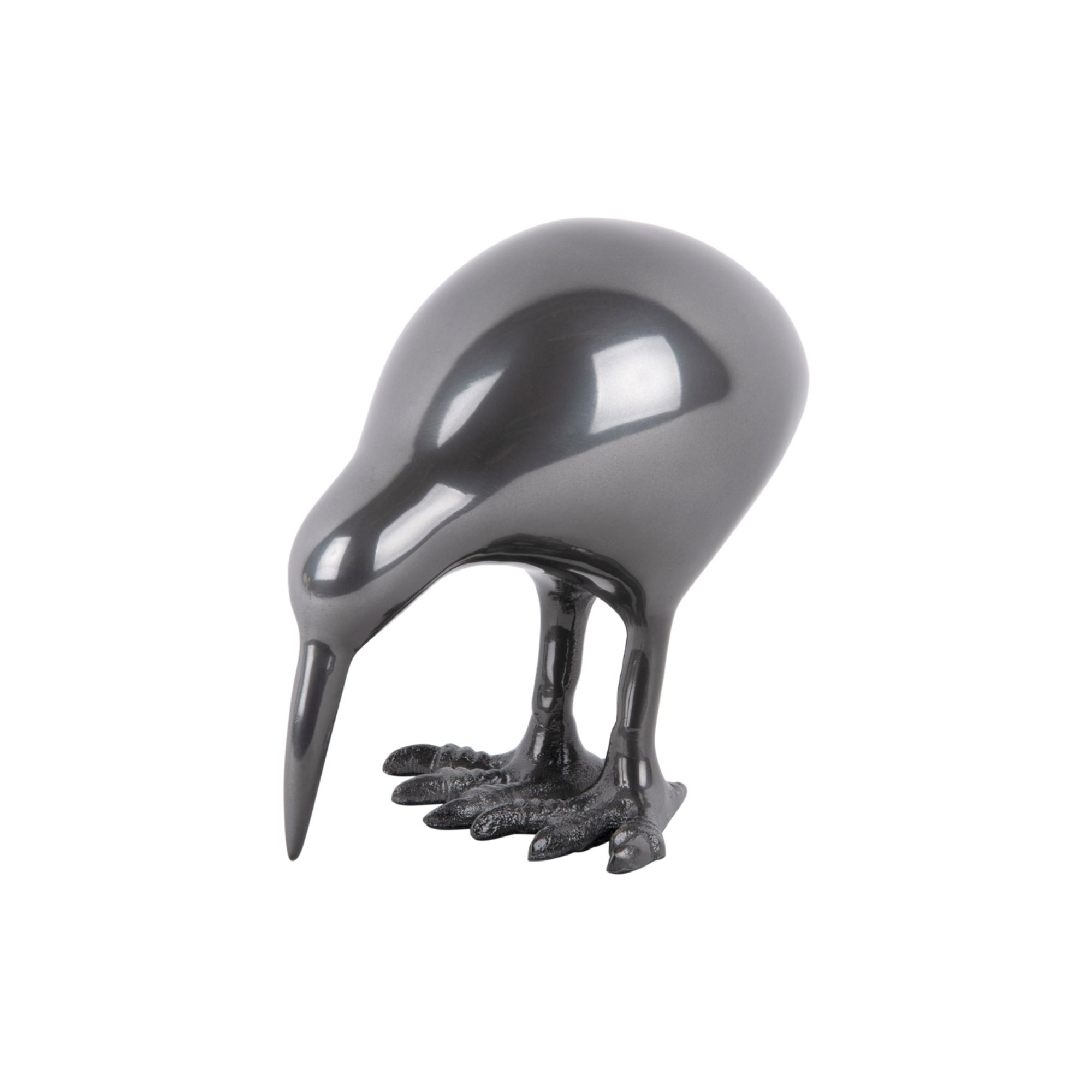 Present Time ornament Bird - donkergrijs - 21x7.5x9.5cm