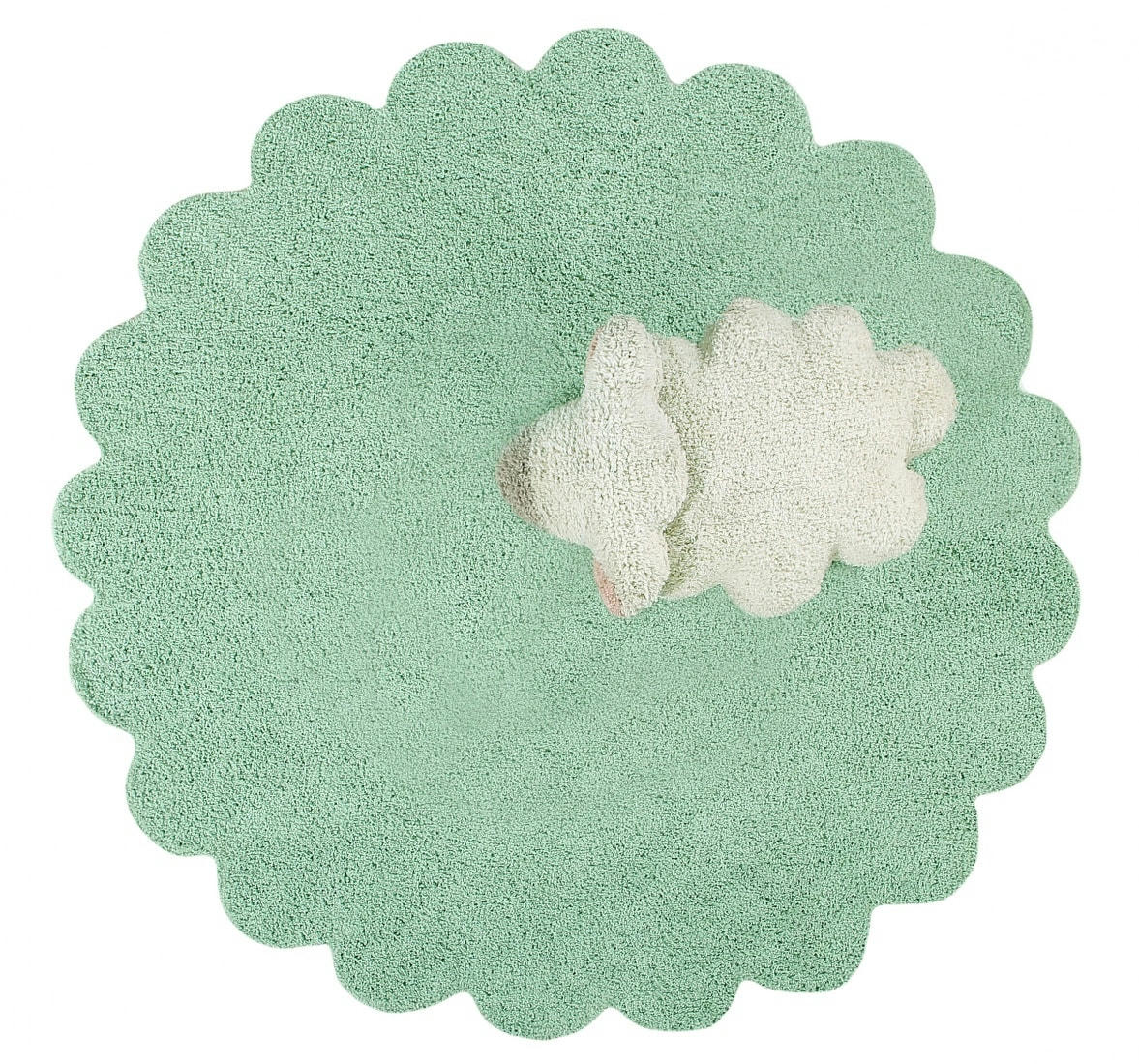 MOUTON - Tapis coton relief mouton D140cm