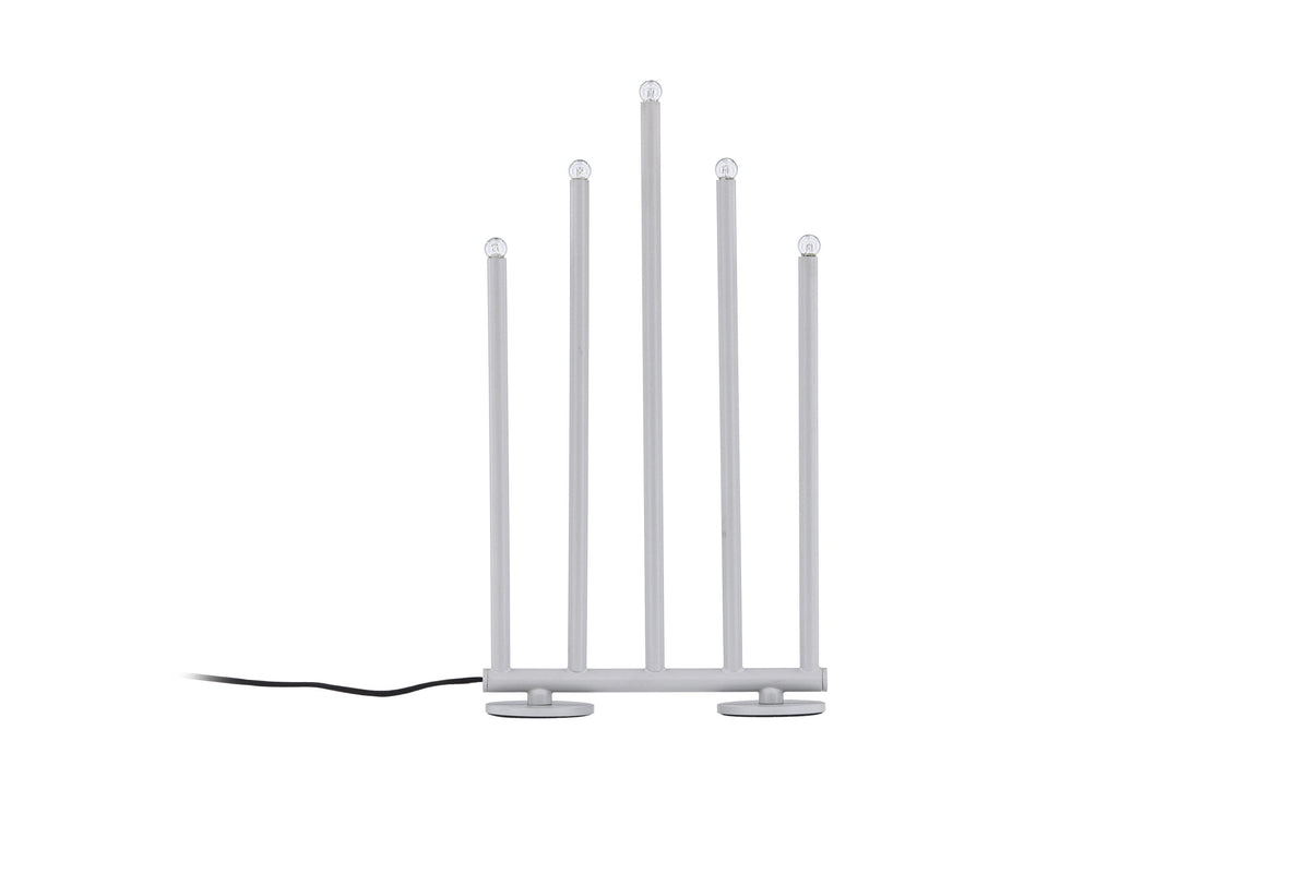 Rebellenclub Kaarsenstandaard Borga Mat - silver - 22 x 7 cm