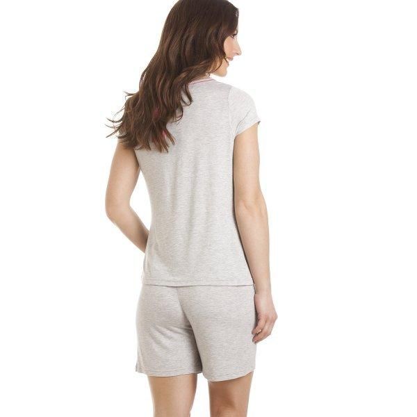 Camille Short Sleeve Zebra Motif Short Pyjamas
