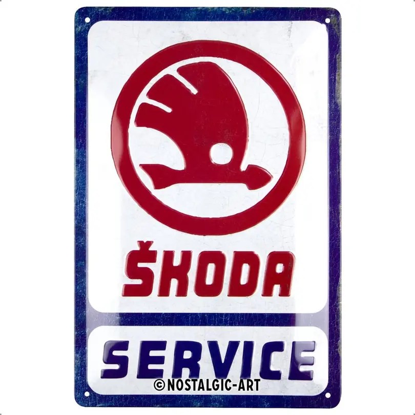 Dekoschild Skoda Service