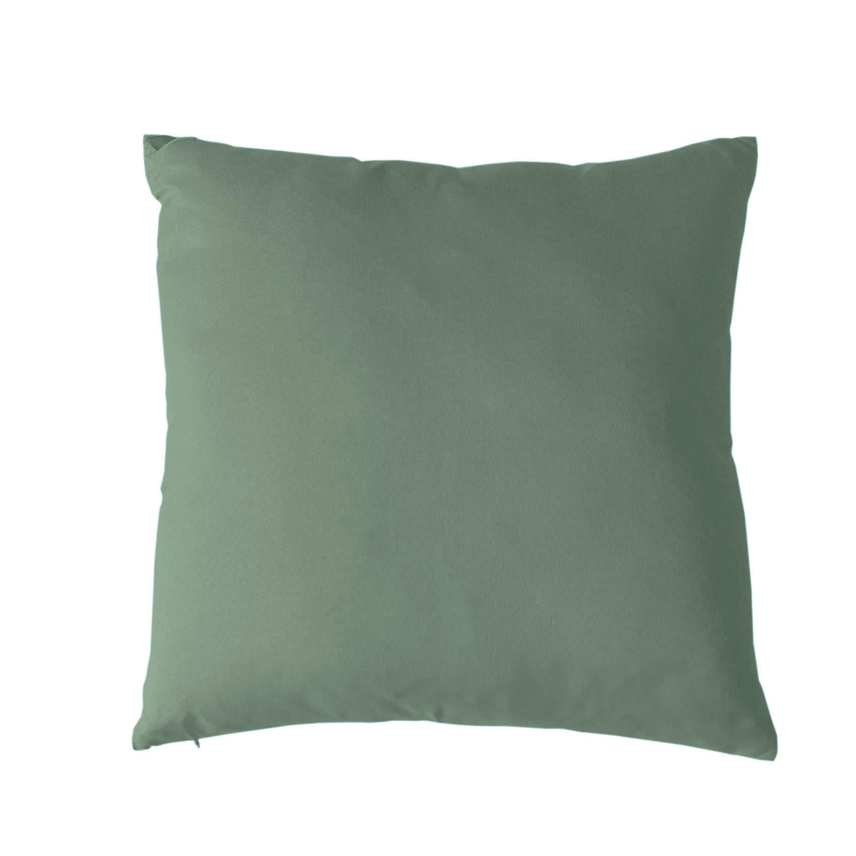 - Coussin uni et déhoussable polyester vert 50x50 cm