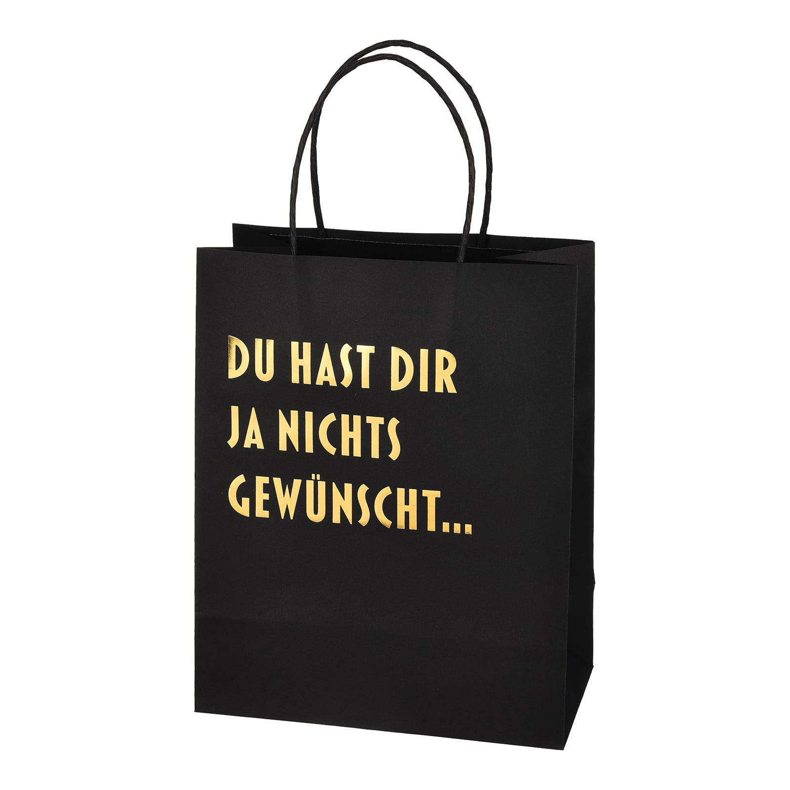 Geschenktüte Simple Schwarz,B 200 x H 250 x T 110 mm