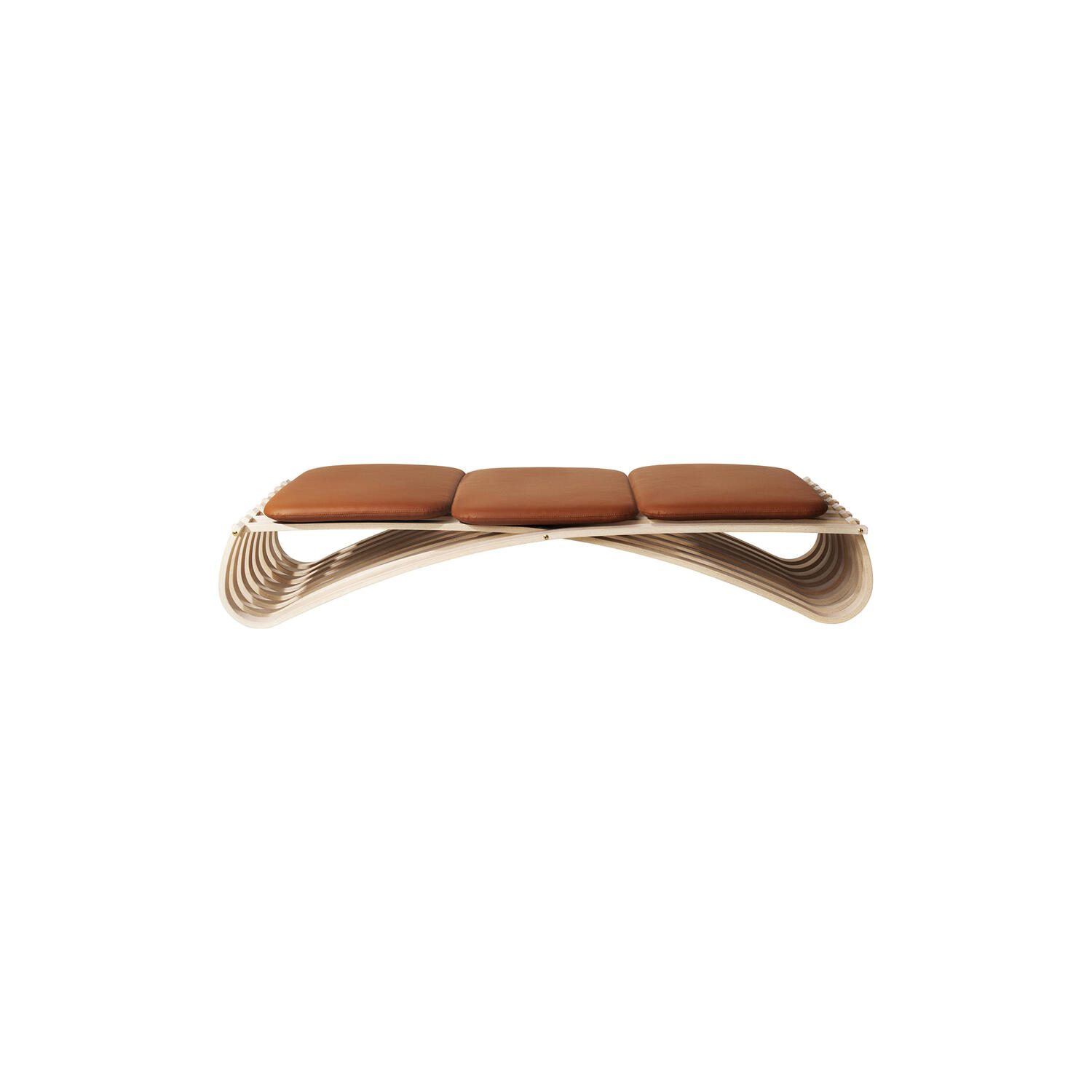 JUNDO daybed, hvidolieret bøg/cognac