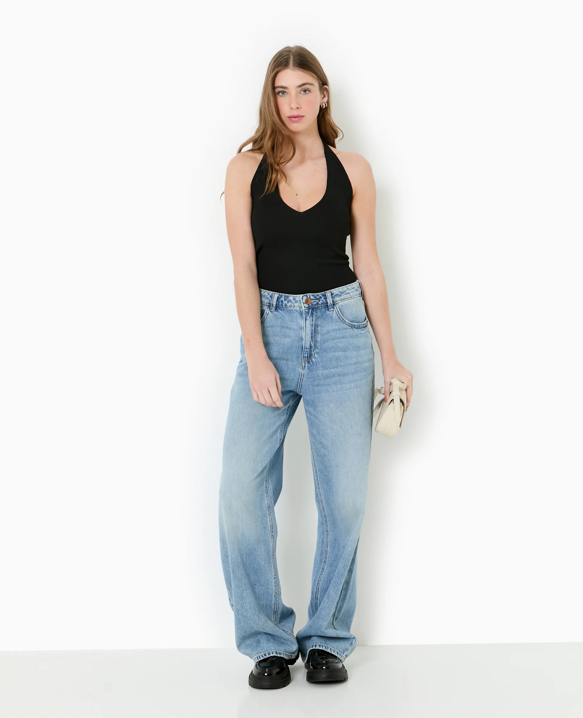 Top dos-nu en maille