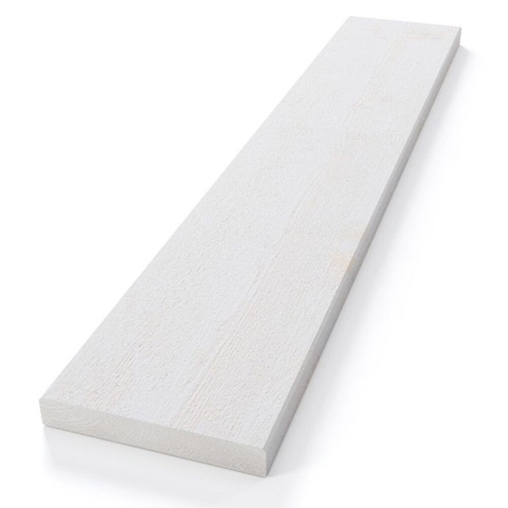 KLEDNING 22X148X4800 MM REKT GRAN GRUNNET HVIT