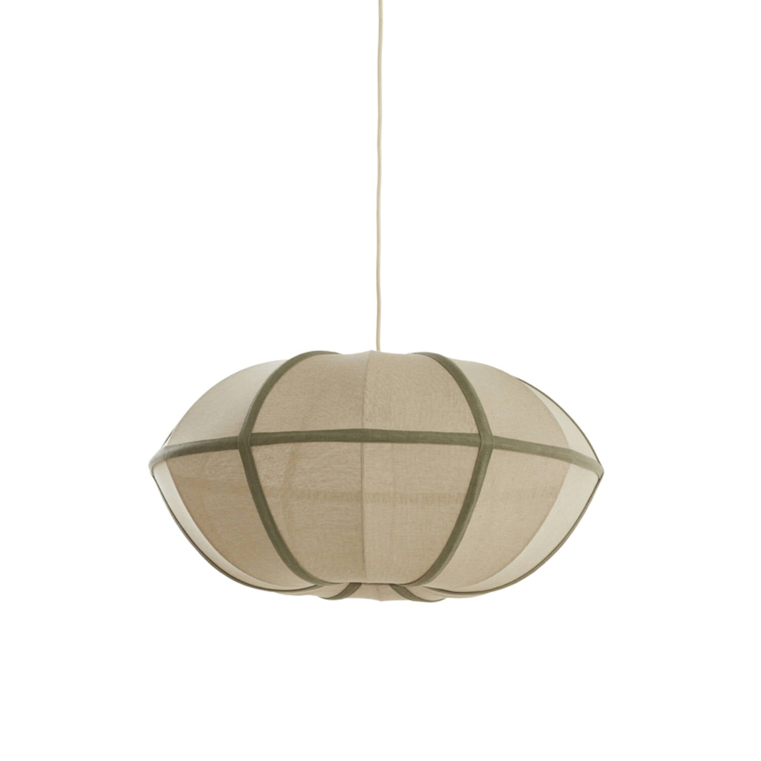 Light & Living - hanglamp - Mirelys - naturel - textiel - Ø 61cm -
