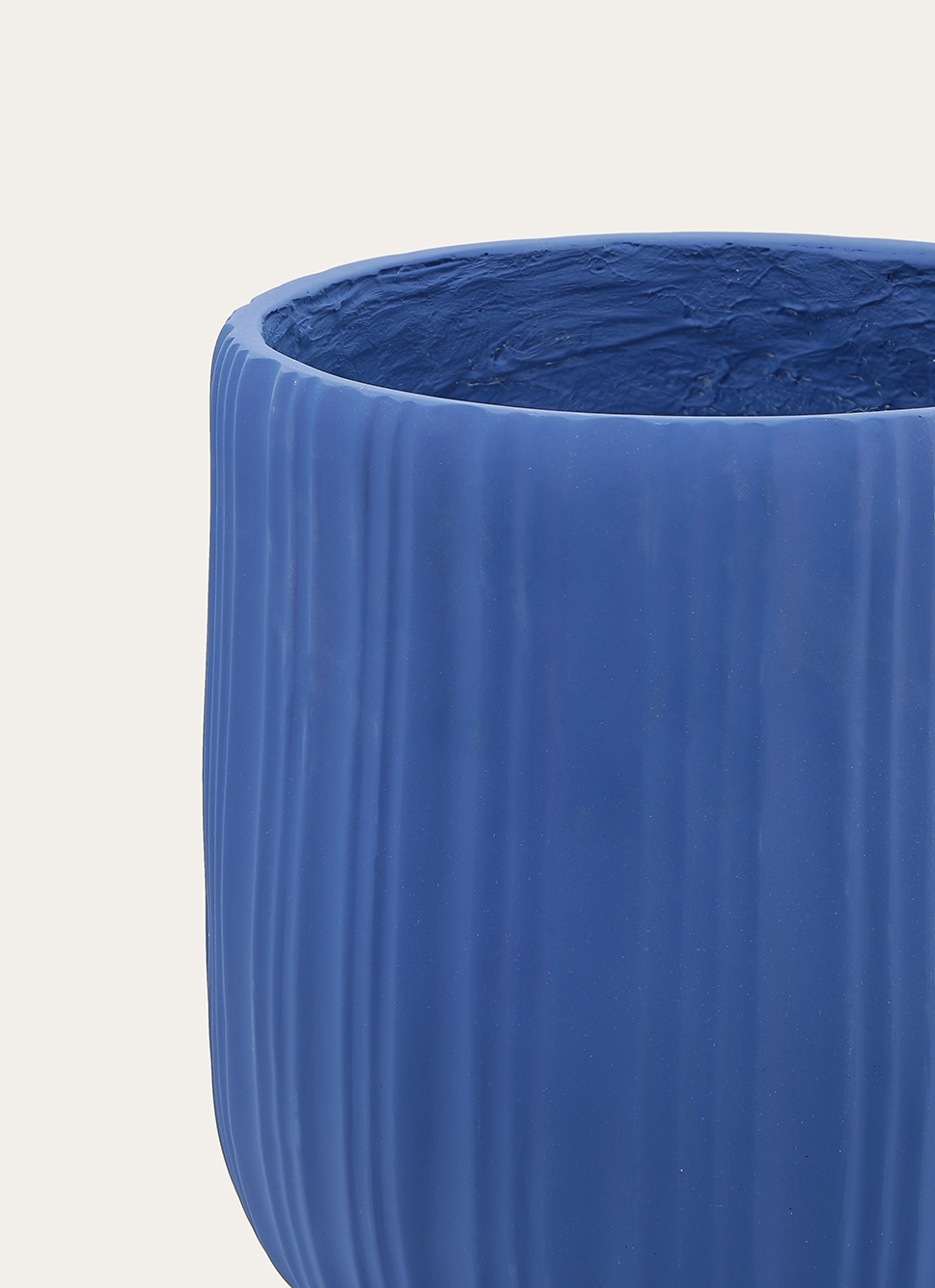 POT POUR PLANTE TEXTURÉ PETIT MODÈLE BLEU ROI