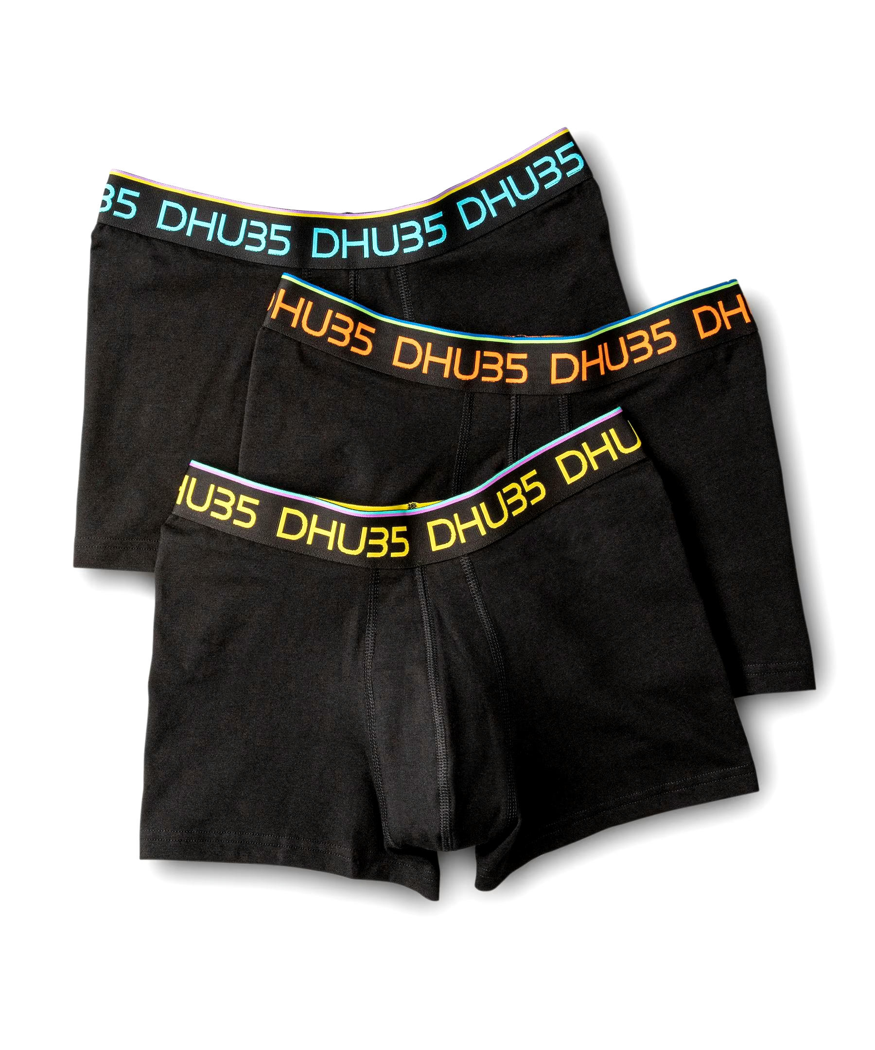 Denver Hayes Men's 3 Pack Fashion Cotton Stretch Elastic BOXER Brief Underwear