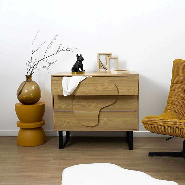Commode en mdf et métal Calypso
