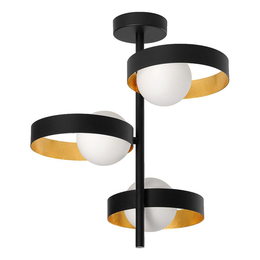 TAKLAMPE LEDVANCE MEMPHIS SVART/GULL