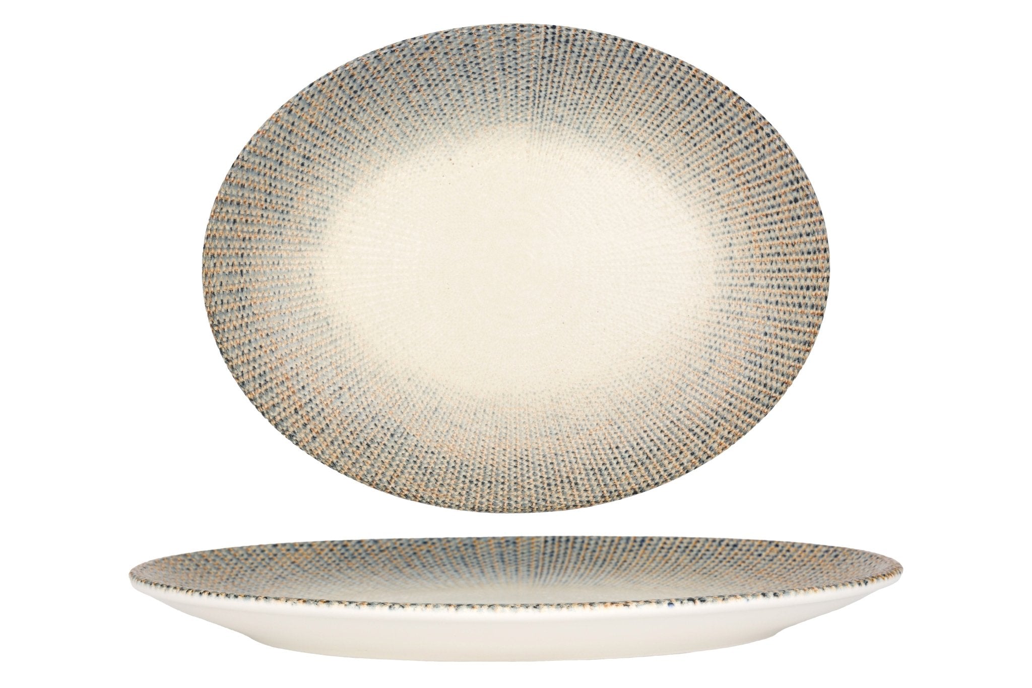 Bonna Serveerschaal - Sway - Porselein - 31x14 cm - set van 2