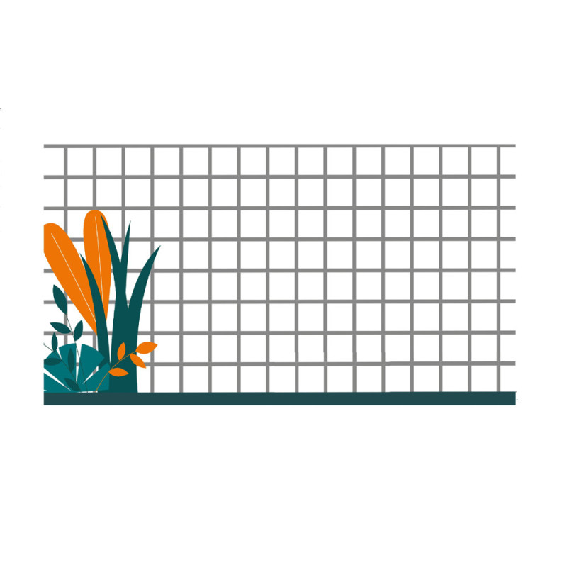 Treillis soudé gris Ø 12,7 x 1,6 mm 1 x 25 m GIARDINO