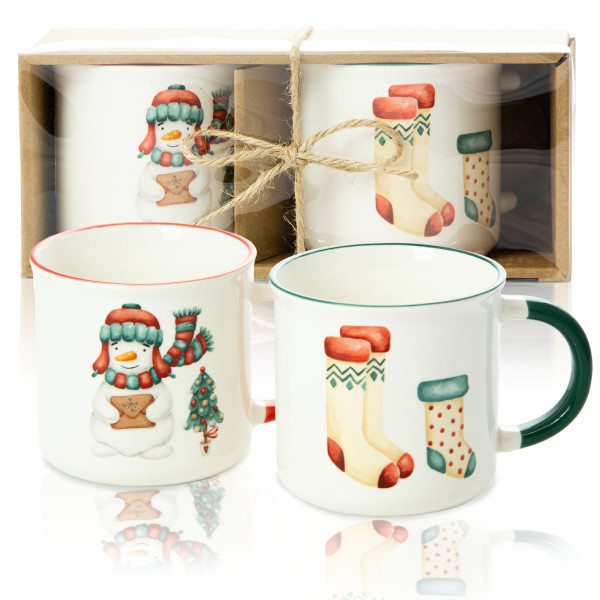 Kubek Świąteczny Ceramiczny Na Prezent 300Ml Boże Narodzenie
