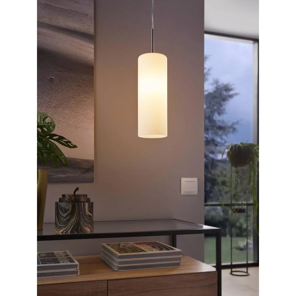 EGLO Troy 3 Hanglamp - E27 - 11 cm - Nikkelmat