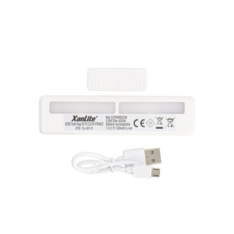 Lampe pour placard LED sur batterie avec détecteur d'ouverture 50 lm 0,8 W XANLITE