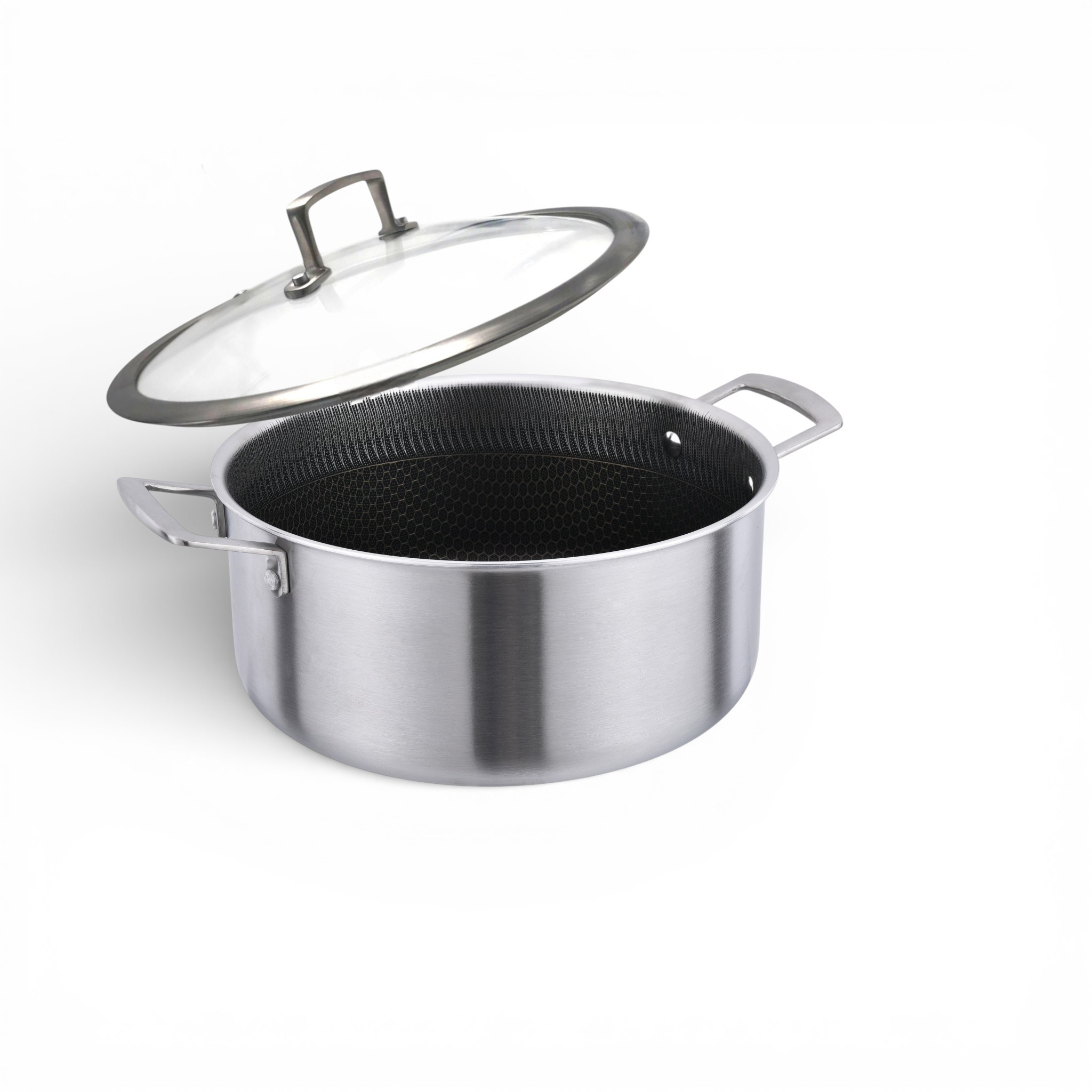 Garnek Stal Nierdzewna Plaster Miodu 26Cm Solidny Masterpan