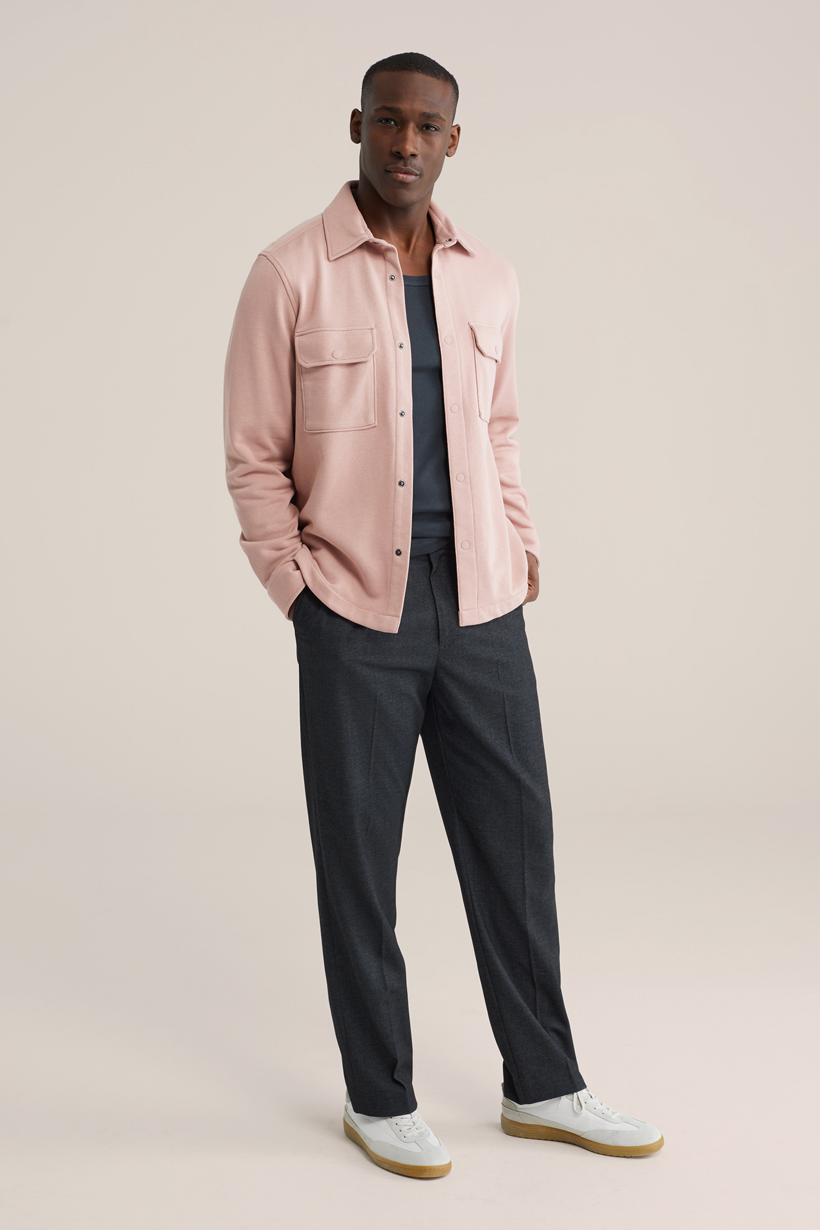 Heren regular fit overshirt