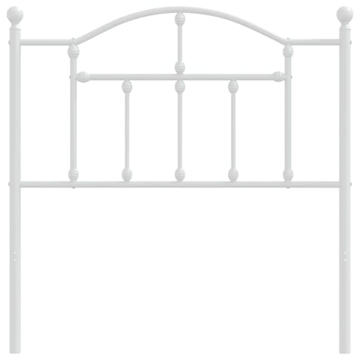 NNEVL Metal Headboard White 90 cm
