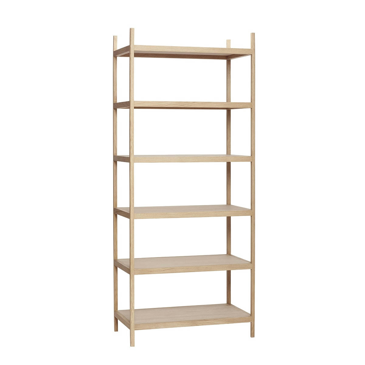 LIBRARY - Étagère avec 6 niveaux en chêne FSC