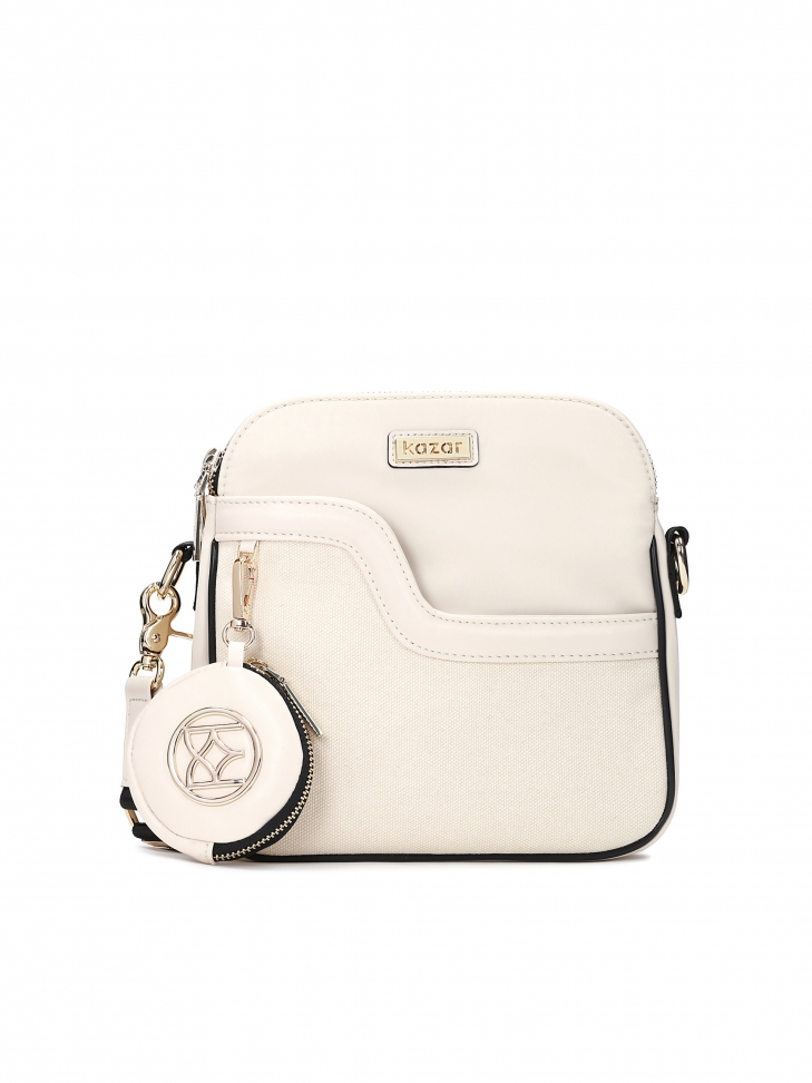 Ladies' off-white messenger bag