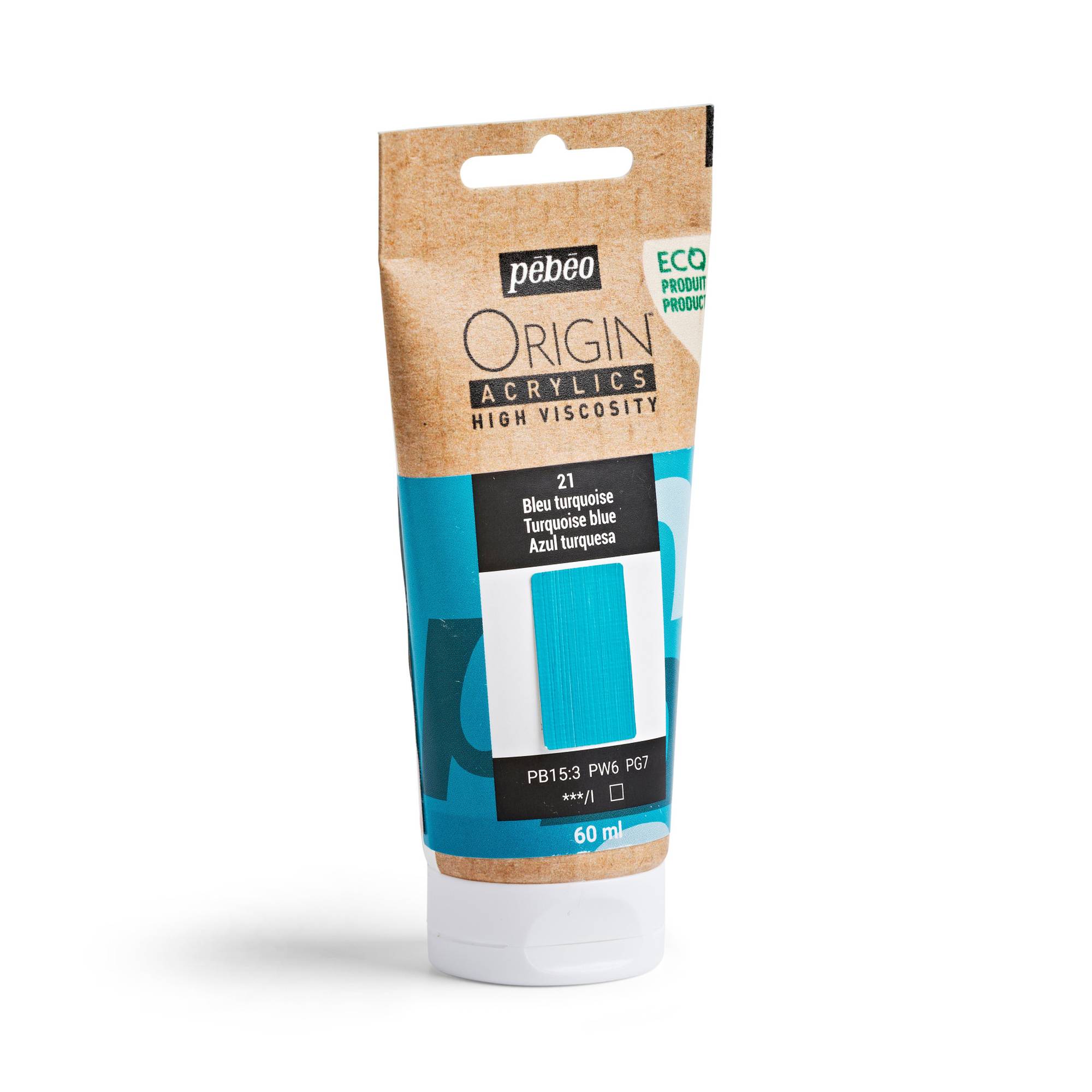 Pebeo Origin Turquoise Blue Acrylic Paint 60ml
