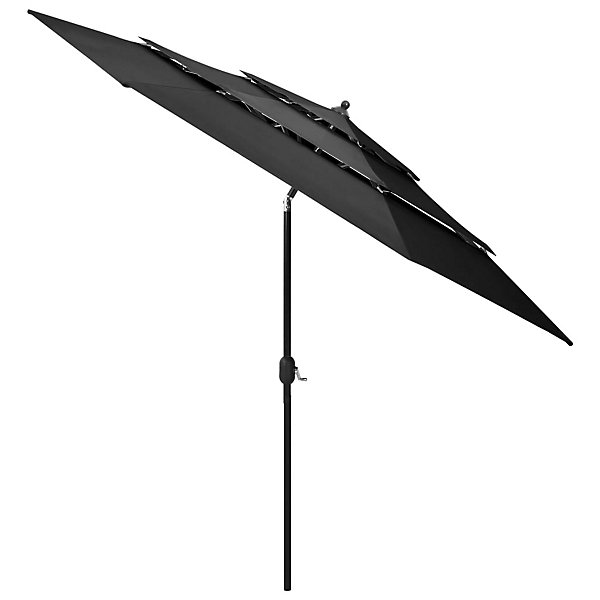 Parasol à 3 niveaux avec mât aluminium Helloshop26