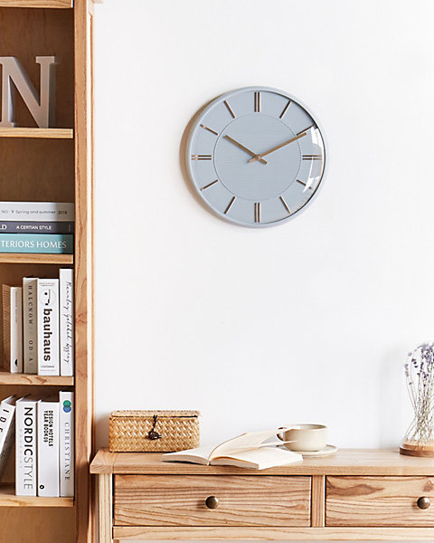 Horloge murale DAROCA 34 cm Gris