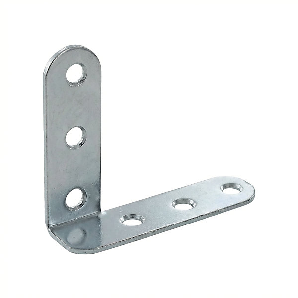 2 Equerres coudées Acier zingué l.40 x H.12 x P.30 mm