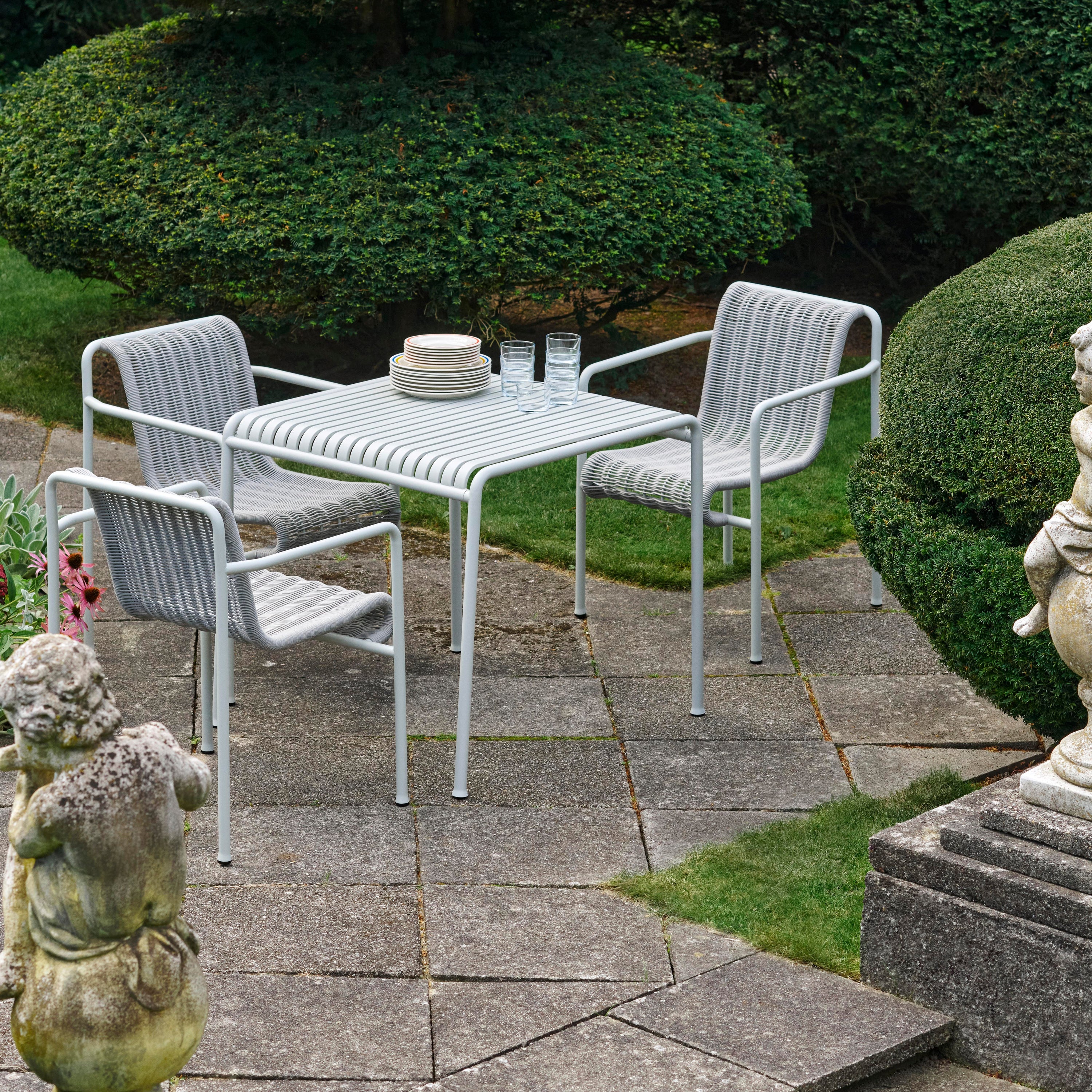 HAY Palissade Cord Tuinstoel - Lichtgrijs