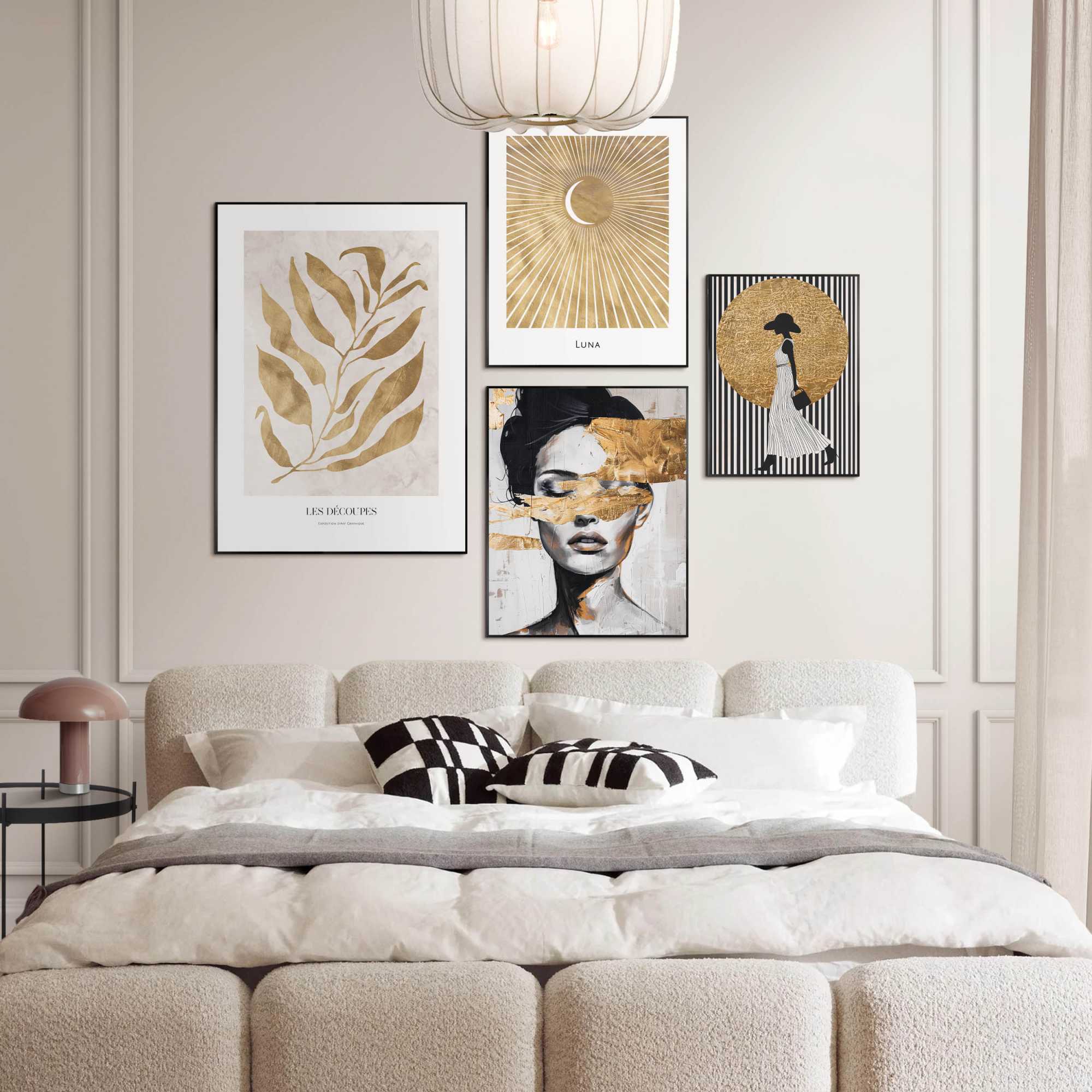 Reinders - Gouden details - Wanddecoratieset in verschillende formaten