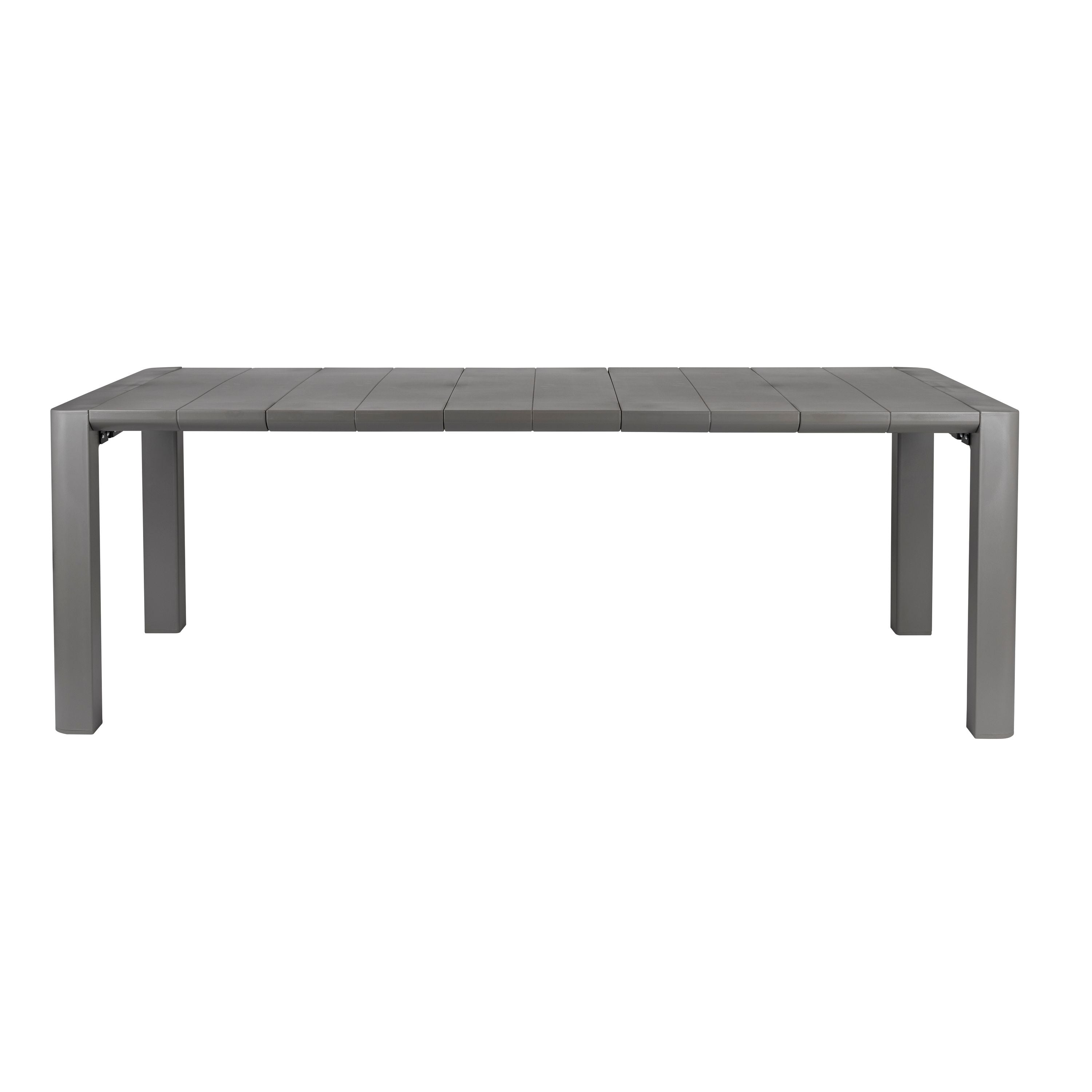 Housecraft Living Alban Tuintafel Rechthoekig 220x100 cm Metaal Grijs