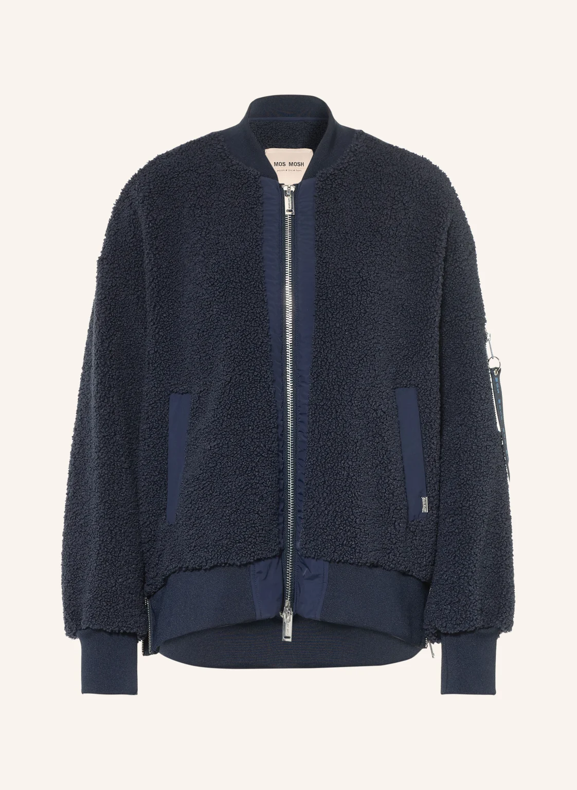 MOS MOSH Teddyfell-Blouson MMEMELINE im Materialmix