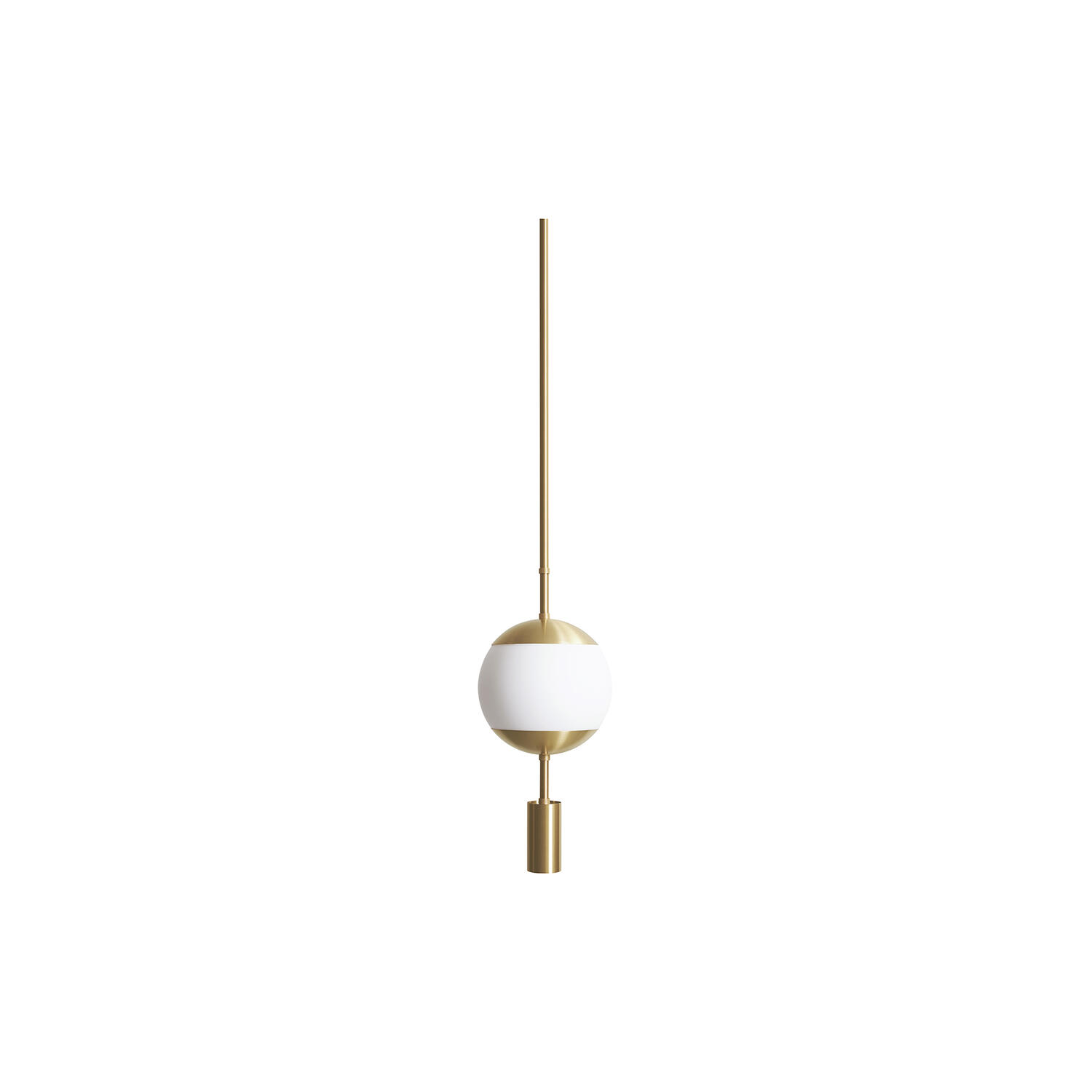 Monroe 1 Ceiling with Spot, brass/opal