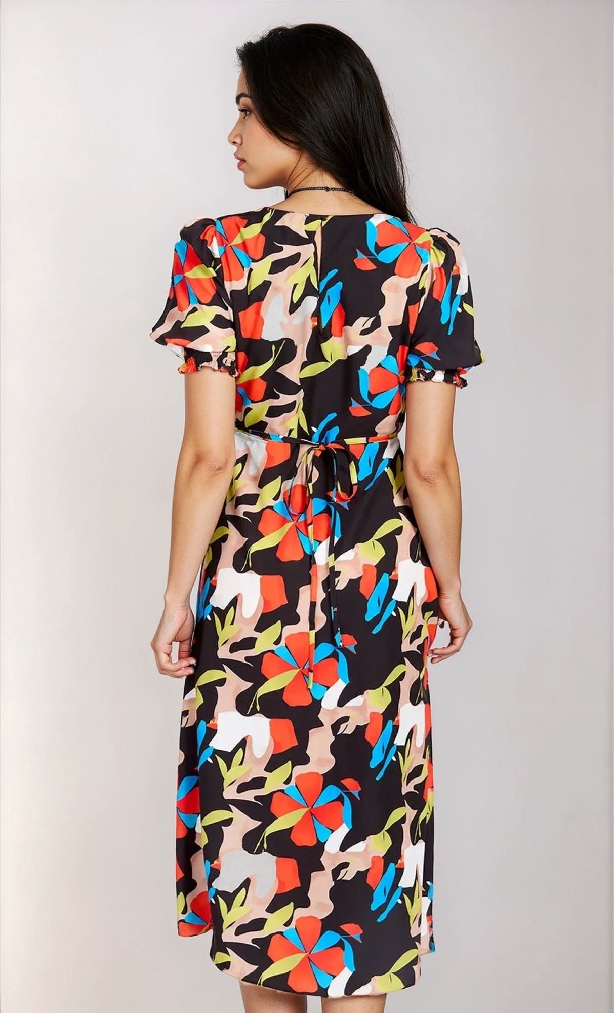 Little Mistress Multi Printed Midaxi Dress