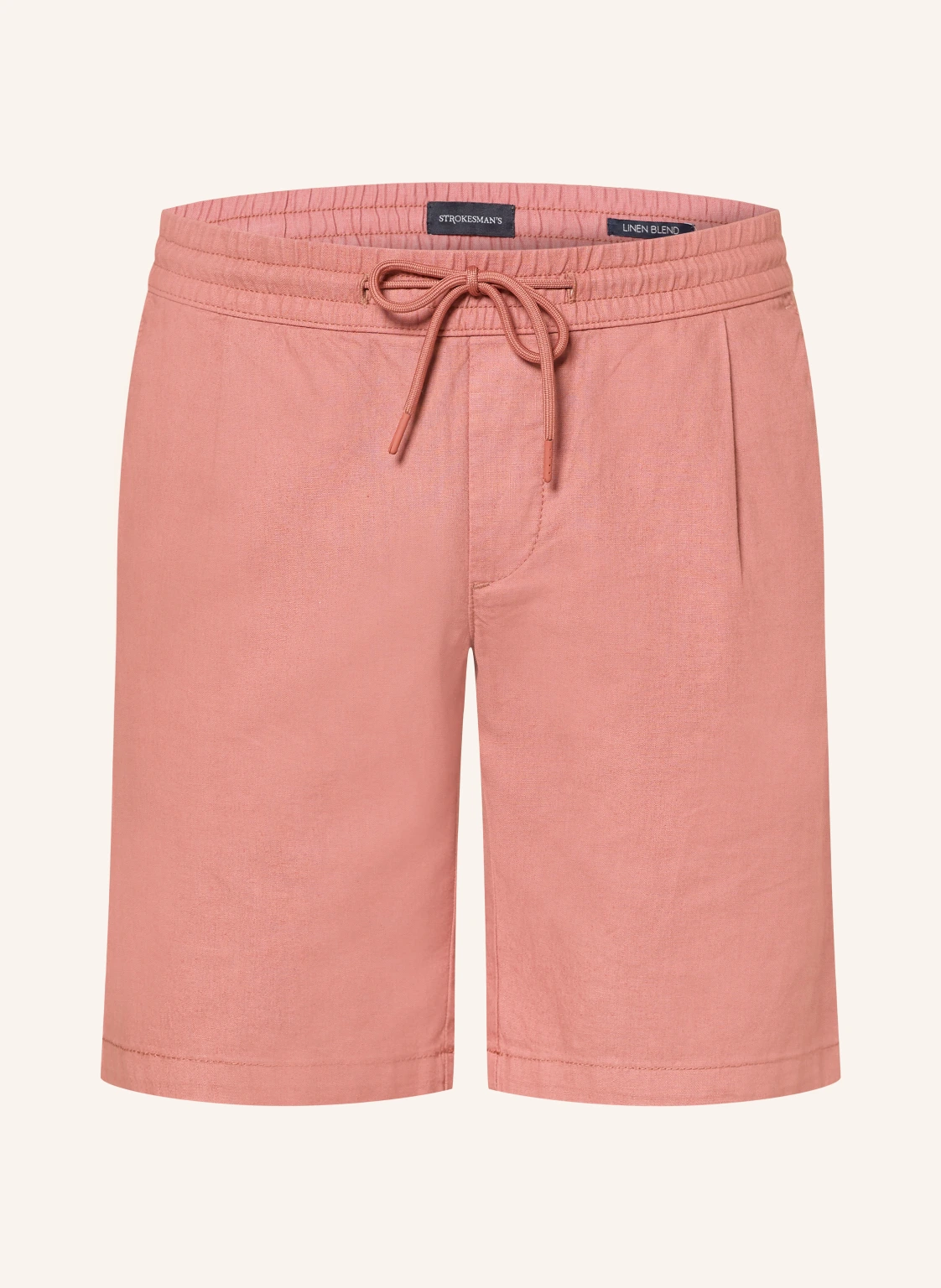STROKESMAN'S Shorts Regular Fit mit Leinen