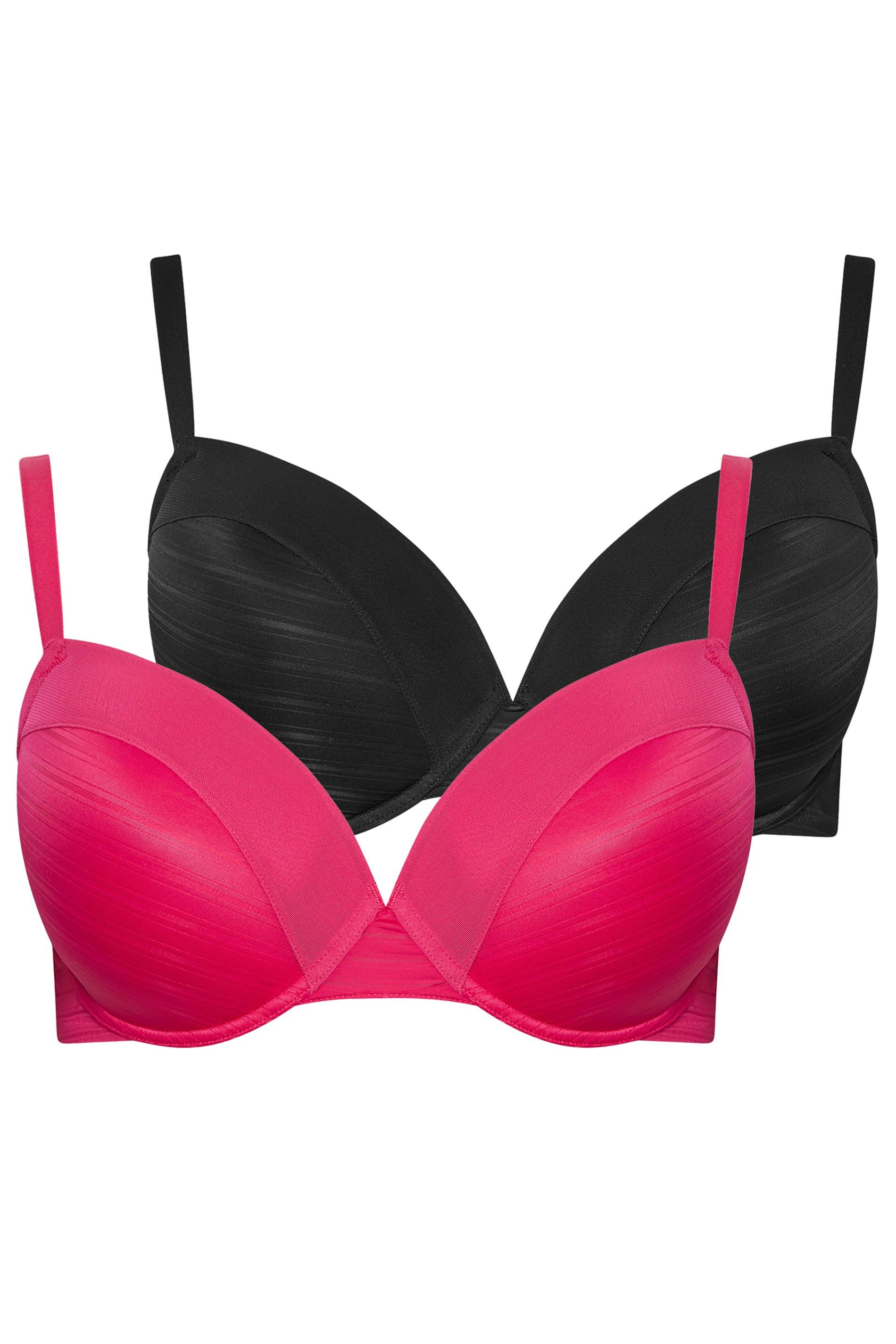 Yours 2 Pack Burnout T-Shirt Bras