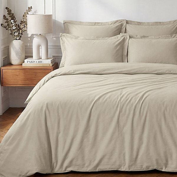 Drap housse bonnet 40 cm en percale cotonPLUSFicelle 80x200 cm SOFT PERCALE