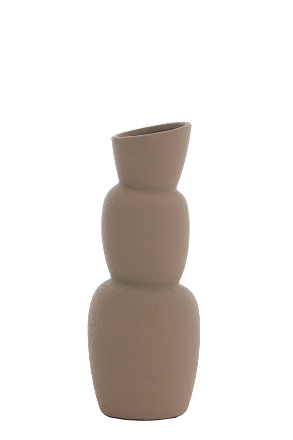 Light & Living vaas ARAM - Ø14.5x37.5cm - bruin
