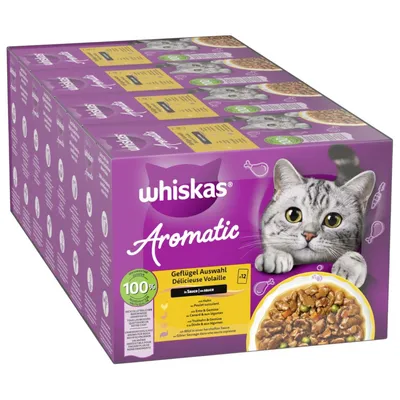 Whiskas 1+ Aromatic Selection Saver Pack 96 x 85g