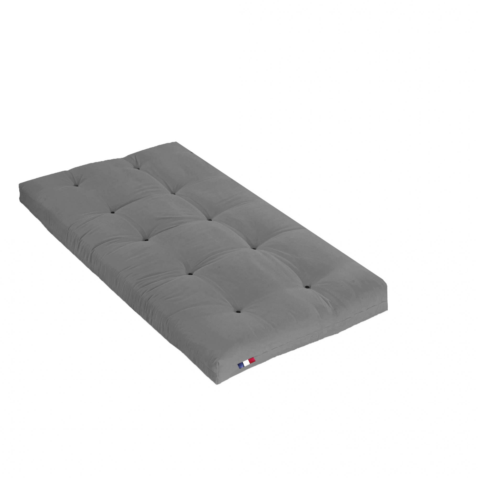FUTON LATEX - Matelas futon Latex Gris Clair 90x190