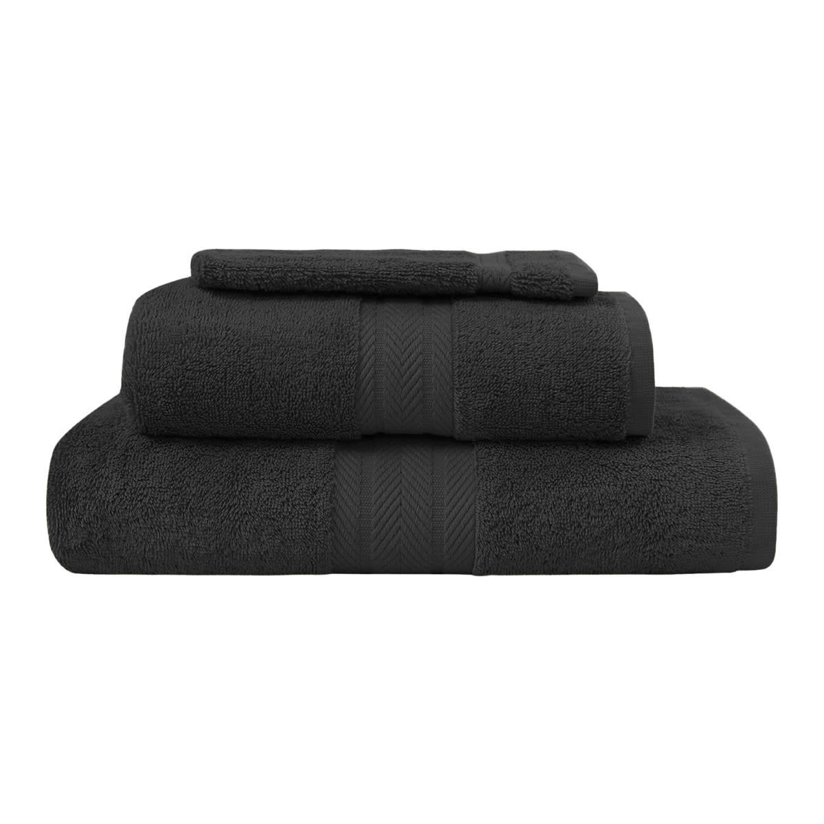 LUXURY - Ensemble de bain 3 pièces Noir