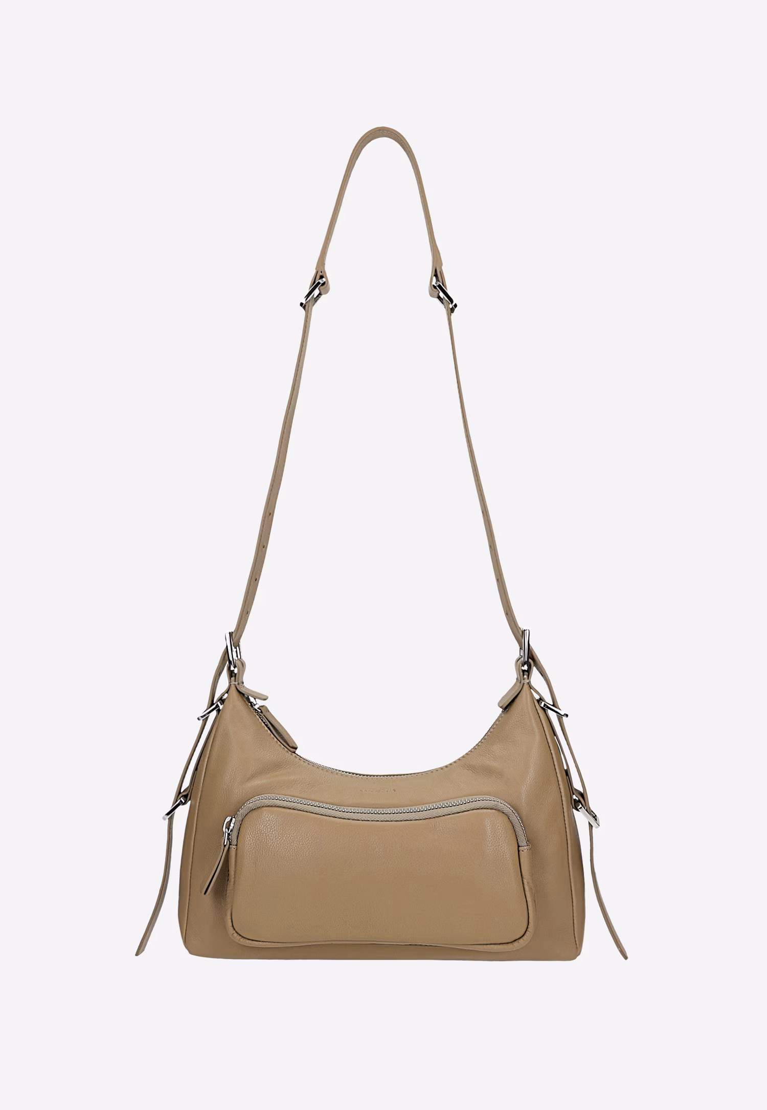 Mała beżowa torebka crossbody bag
