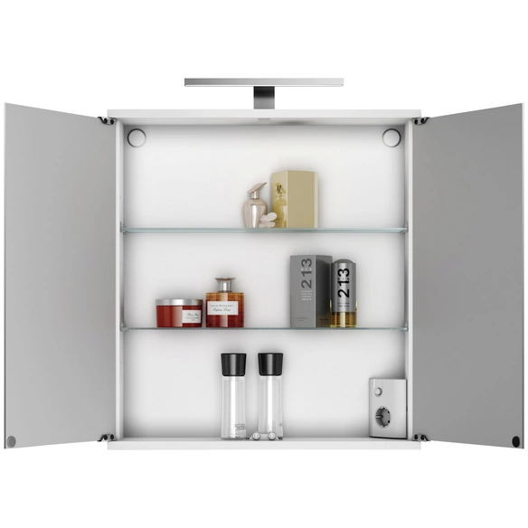 Spiegelschrank, 2-türig, LED, BxH: 60 x 70,5 cm