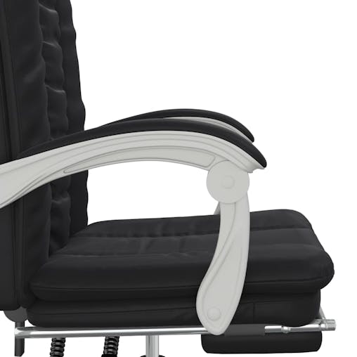 NNEVL Reclining Office Chair Black Faux Leather