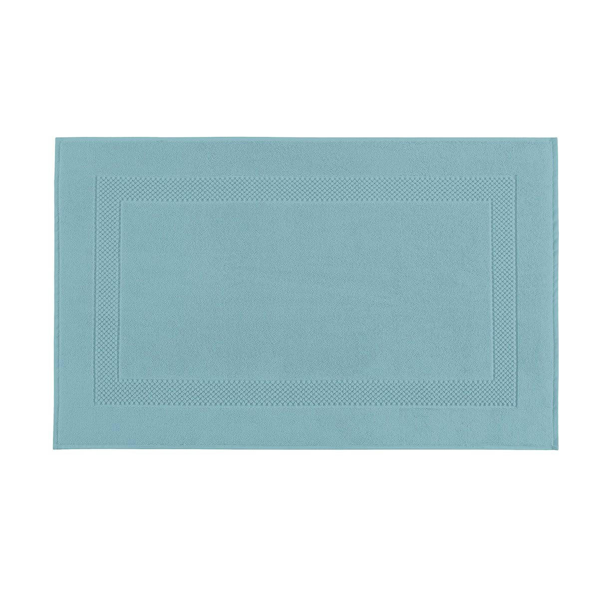 PÉTALE - Tapis de bain coton azur 60x80 cm