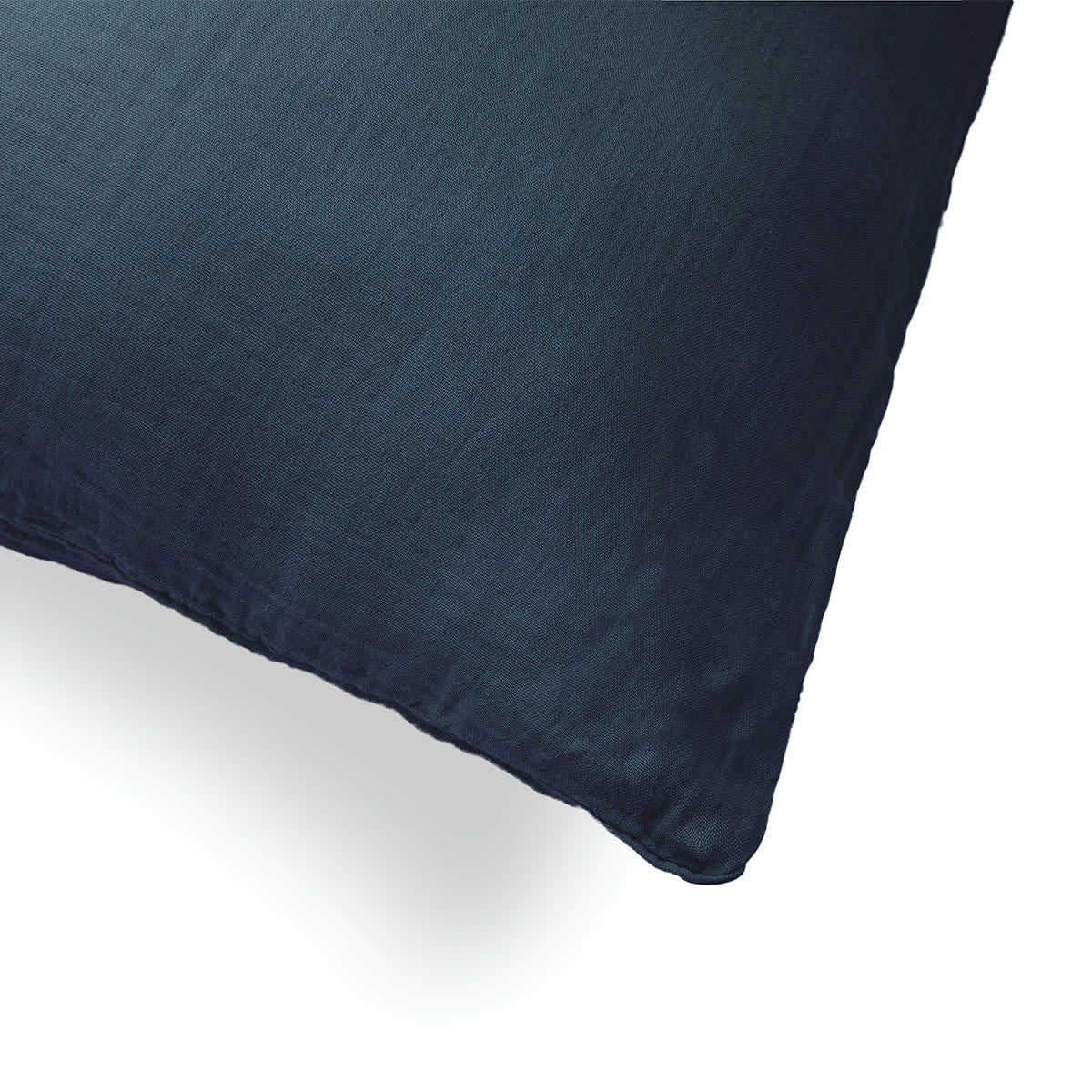 CLARA - Taie d'oreiller (x1) gaze de coton  50x70 bleu encre