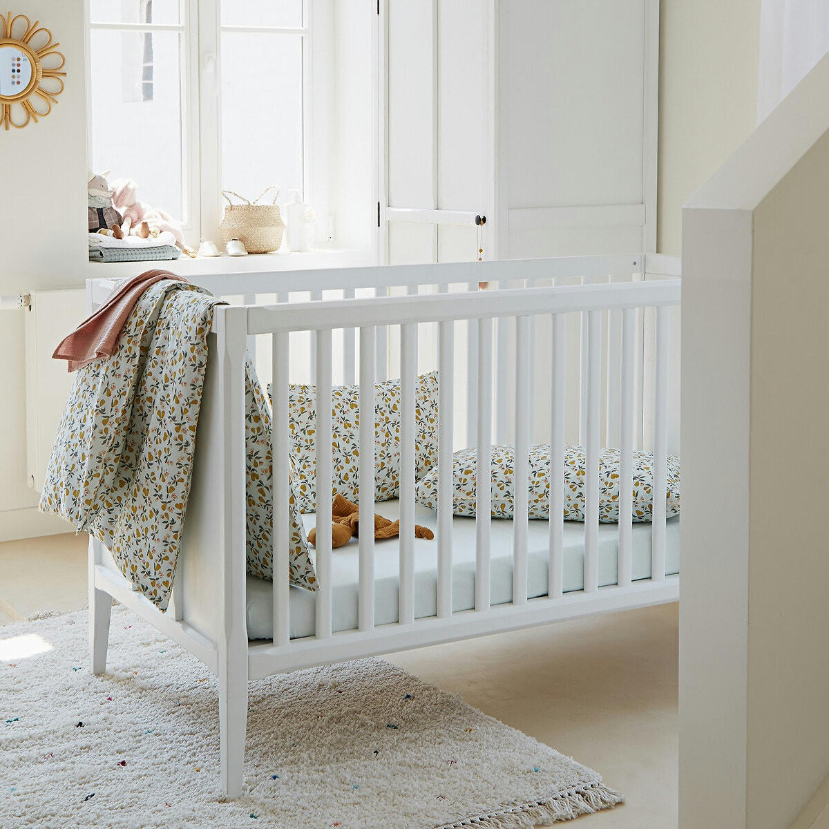 Taie d'oreiller bébé 20% coton recyclé, Poire