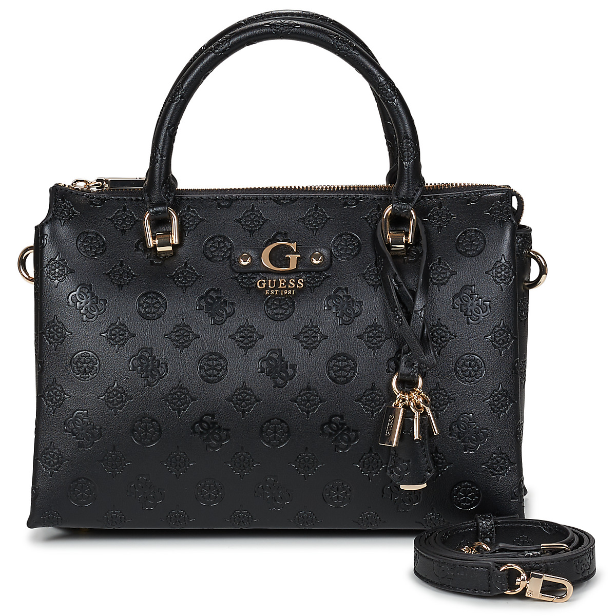 Guess - DITA MULTI COMP SATCHEL - Black
