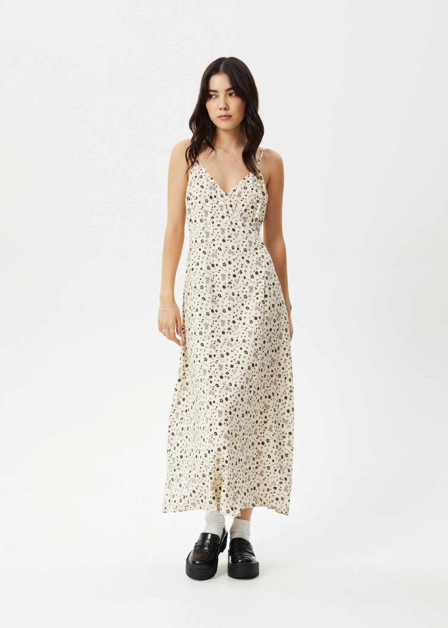AFENDS Womens Rooney - Maxi Dress - Sesame